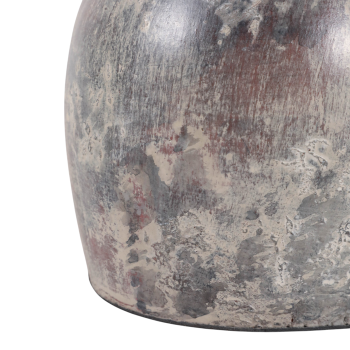 8.25” Terracotta Curvy Bud Vase with Handle – Weathered 