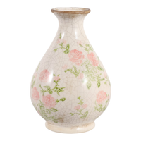 8.25” Ceramic Curved Cottage Vase – Multi-Colour  