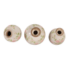 6” Set of 3 Ceramic Floral Cottage Bud Vase – Multi-Colour  | Ensemble de 3 vases à fleurs Cottage de 6 po en céramique à motif floral - multicolore