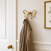 8.25” Bow Wall Hook – Gold | Crochet mural bouclé de 8,25 po - doré