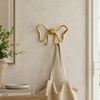 8.25” Bow Wall Hook – Gold | Crochet mural bouclé de 8,25 po - doré