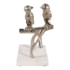 7.75” Birds on a Branch with Marble Base – Gold | Oiseaux sur une branche de 7,75 po avec base en marbre - dorés
