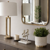 7.75” Birds on a Branch with Marble Base – Gold | Oiseaux sur une branche de 7,75 po avec base en marbre - dorés