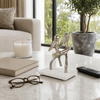 7.75” Birds on a Branch with Marble Base – Gold | Oiseaux sur une branche de 7,75 po avec base en marbre - dorés
