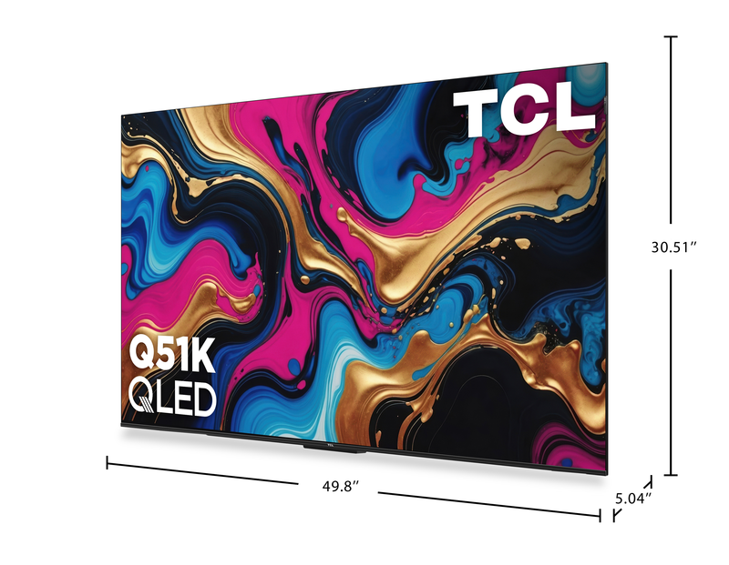 TCL 50\" Q Series 4K UHD HDR QLED Smart TV with Google TV – 50Q51K