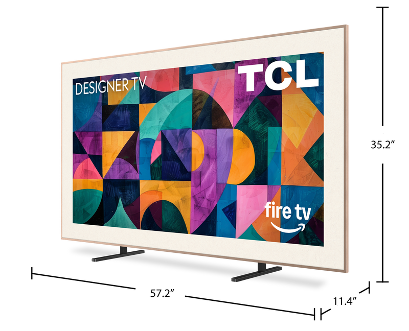 TCL 65\" A400 Pro Series QLED 4K UHD HDR Smart Frame Fire TV (65A400PRO) - 2026 Model 
