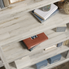 Alcott 35.28” 5-Shelf Bookcase with 3 Adjustable Shelves -White Plank | Bibliothèque Alcott de 35,28 po à 5 tablettes dont 3 tablettes réglables - bois blanc