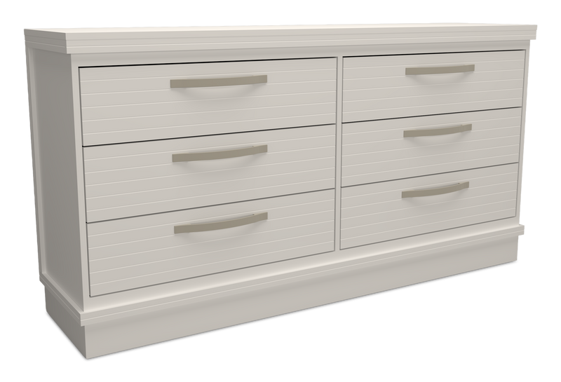 Alpine Bedroom 6-Drawer Dresser, 62\"W x 32\"H, Made in Canada – White