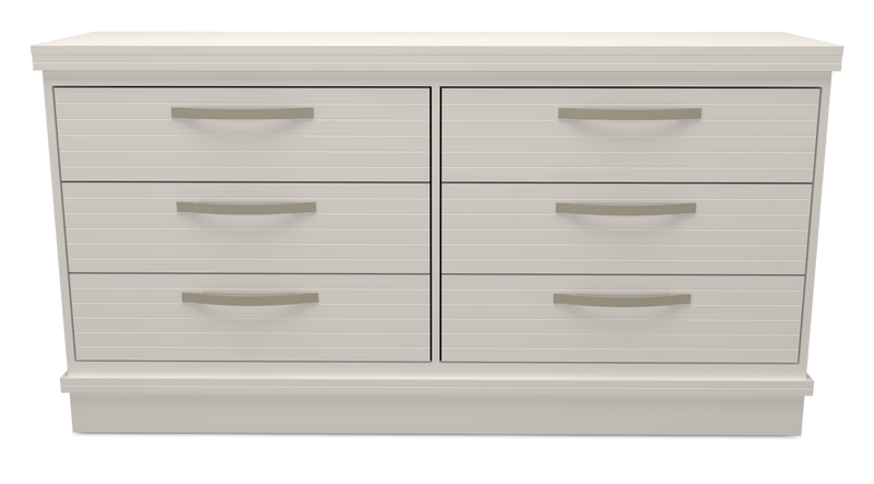 Alpine Bedroom 6-Drawer Dresser, 62\"W x 32\"H, Made in Canada – White