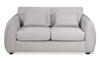 Made in Canada Annex 65” Fabric Loveseat with Accent Pillows - Grey | Causeuse Annex de 65 po fabriquée au Canada en tissu avec coussins décoratifs - grise
