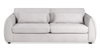 Made in Canada Annex 90” Fabric Sofa with Accent Pillows - Grey | Sofa Annex de 90 po fabriqué au Canada en tissu avec coussins décoratifs - gris