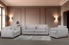 Made in Canada Annex 90” Fabric Sofa with Accent Pillows - Grey | Sofa Annex de 90 po fabriqué au Canada en tissu avec coussins décoratifs - gris