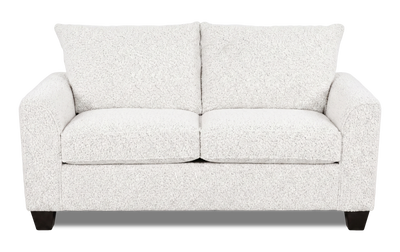 Made in Canada Customizable Sofa Lab Arc 86" Fabric Condo Sofa  – Teddy Snow | Sofa personnalisable Arc de Sofa Lab de 86 po de format condo fabriqué au Canada en tissu - Teddy Snow