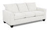 Made in Canada Customizable Sofa Lab Arc 86" Fabric Sofa  – Teddy Snow | Sofa personnalisable Arc de Sofa Lab de 86 po fabriqué au Canada en tissu - Teddy Snow
