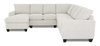 Made in Canada Customizable Sofa Lab Arc 4-Piece Left-Facing Sectional with Chaise - Teddy Riverrock | Sofa sectionnel de gauche 4 pièces avec fauteuil long personnalisable Arc de Sofa Lab fabriqué au Canada en tissu - Teddy Riverrock