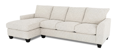 Made in Canada Customizable Sofa Lab Arc Fabric Left-Facing Sofabed Sectional - Teddy Riverrock | Sofa-lit sectionnel de gauche personnalisable Arc de Sofa Lab fabriqué au Canada en tissu - Teddy Riverrock