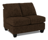 Made in Canada Customizable Sofa Lab Arc 46" Armless Fabric Loveseat – Plush Chocolate | Causeuse sans accoudoirs personnalisable Arc de Sofa Lab de 46 po fabriquée au Canada en tissu - Plush Chocolate