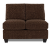 Made in Canada Customizable Sofa Lab Arc 46" Armless Fabric Loveseat – Plush Chocolate | Causeuse sans accoudoirs personnalisable Arc de Sofa Lab de 46 po fabriquée au Canada en tissu - Plush Chocolate