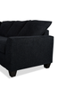 Made in Canada Customizable Sofa Lab Arc 3 Piece Left-Facing Fabric Sectional with Chaise - Teddy Raven | Sofa sectionnel de gauche 3 pièces avec fauteuil long personnalisable Arc de Sofa Lab fabriqué au Canada en tissu - Teddy Raven