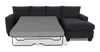 Made in Canada Customizable Sofa Lab Arc Fabric Right-Facing Sofabed Sectional - Teddy Raven | Sofa-lit sectionnel de droite personnalisable Arc de Sofa Lab fabriqué au Canada en tissu - Teddy Raven