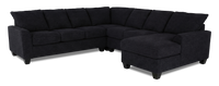Made in Canada Customizable Sofa Lab Arc 4-Piece Right-Facing Sectional with Chaise - Teddy Raven