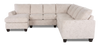 Made in Canada Customizable Sofa Lab Arc 4-Piece Left-Facing Sectional with Chaise - Chenille White | Sofa sectionnel de gauche 4 pièces avec fauteuil long personnalisable Arc de Sofa Lab fabriqué au Canada en tissu - Chenille White