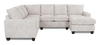 Made in Canada Customizable Sofa Lab Arc 3 Piece Right-Facing Fabric Sectional with Chaise – Plush Oyster | Sofa sectionnel de droite 3 pièces avec fauteuil long personnalisable Arc de Sofa Lab fabriqué au Canada en tissu - Plush Oyster