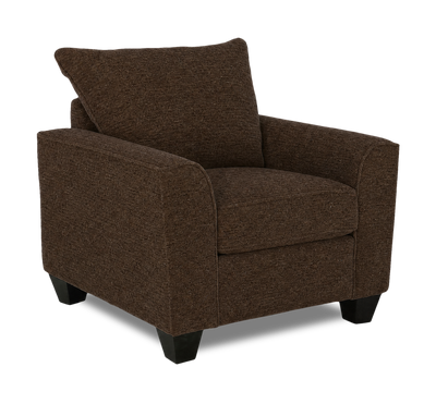 Made in Canada Customizable Sofa Lab Arc 40" Fabric Chair – Teddy Walnut | Fauteuil personnalisable Roll de Sofa Lab de 40 po fabriqué au Canada en tissu - Teddy Walnut
