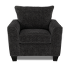 Made in Canada Customizable Sofa Lab Arc 40" Fabric Chair – Plush Charcoal | Fauteuil personnalisable Roll de Sofa Lab de 40 po fabriqué au Canada en tissu - Plush Charcoal