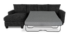 Made in Canada Customizable Sofa Lab Arc Fabric Left-Facing Sofabed Sectional - Plush Charcoal | Sofa-lit sectionnel de gauche personnalisable Arc de Sofa Lab fabriqué au Canada en tissu - Plush Charcoal