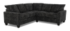 Made in Canada Customizable Sofa Lab Arc 2-Piece Fabric Sectional - Plush Charcoal | Sofa sectionnel 2 pièces personnalisable Arc de Sofa Lab fabriqué au Canada en tissu - Plush Charcoal