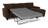 Made in Canada Customizable Sofa Lab Arc Fabric Right-Facing Sofabed Sectional - Plush Chocolate | Sofa-lit sectionnel de droite personnalisable Arc de Sofa Lab fabriqué au Canada en tissu - Plush Chocolate