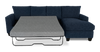 Made in Canada Customizable Sofa Lab Arc Fabric Right-Facing Sofabed Sectional - Chenille Pacific | Sofa-lit sectionnel de droite personnalisable Arc de Sofa Lab fabriqué au Canada en tissu - Chenille Pacific
