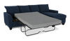 Made in Canada Customizable Sofa Lab Arc Fabric Right-Facing Sofabed Sectional - Chenille Pacific | Sofa-lit sectionnel de droite personnalisable Arc de Sofa Lab fabriqué au Canada en tissu - Chenille Pacific