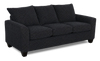 Made in Canada Customizable Sofa Lab Arc 38" Fabric Sofa Bed - Teddy Raven | Sofa-lits personnalisable Arc de Sofa Lab de 38 po fabriqué au Canada en tissu - Teddy Raven