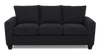 Made in Canada Customizable Sofa Lab Arc 38" Fabric Sofa Bed - Teddy Raven | Sofa-lits personnalisable Arc de Sofa Lab de 38 po fabriqué au Canada en tissu - Teddy Raven
