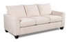 Made in Canada Customizable Sofa Lab Arc 38" Fabric Sofa Bed - Chenille White | Sofa-lits personnalisable Arc de Sofa Lab de 38 po fabriqué au Canada en tissu - Chenille White