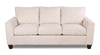 Made in Canada Customizable Sofa Lab Arc 38" Fabric Sofa Bed - Chenille White | Sofa-lits personnalisable Arc de Sofa Lab de 38 po fabriqué au Canada en tissu - Chenille White