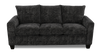 Made in Canada Customizable Sofa Lab Arc 38" Fabric Sofa Bed - Plush Charcoal | Sofa-lits personnalisable Arc de Sofa Lab de 38 po fabriqué au Canada en tissu - Plush Charcoal