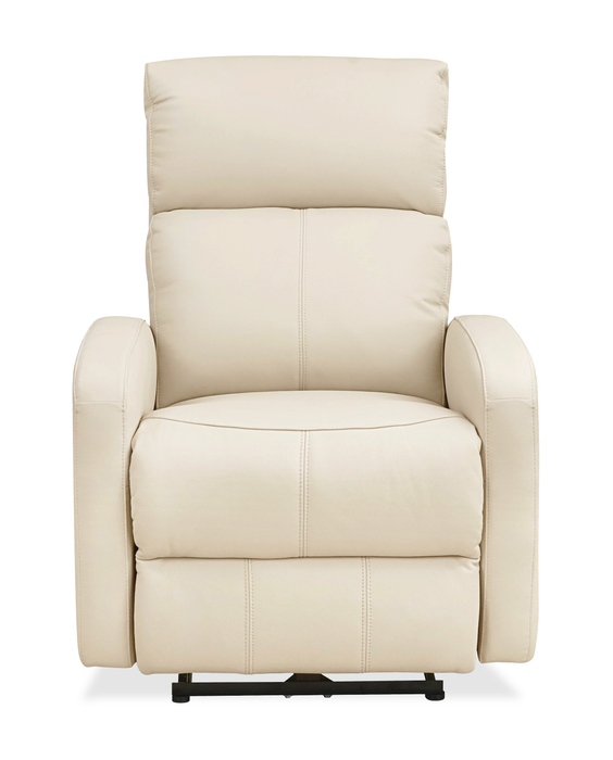 Asher 31.5\" Genuine Leather Power Reclining Chair – Beige