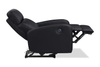Asher 31.5" Genuine Leather Power Reclining Chair – Black | Fauteuil à inclinaison électrique Asher de 31.5 po en cuir véritable - noir