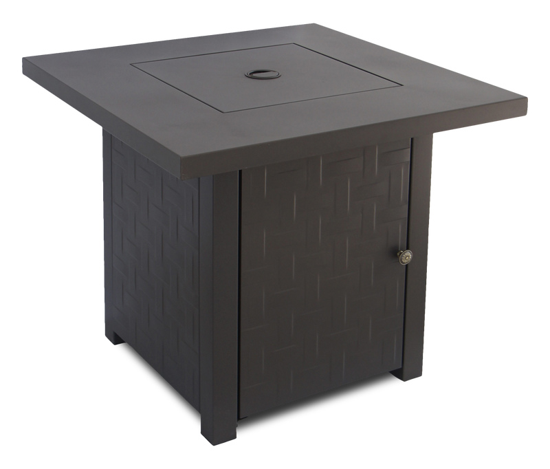 Aster Fire Pit Table, 28\"W, 40,000 BTU, Propane/Natural Gas Convertible, Metal