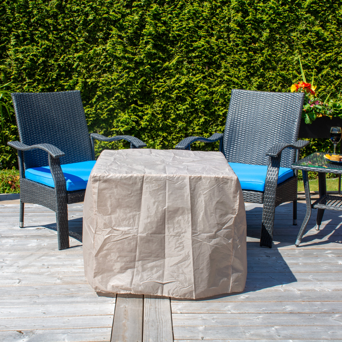Aster Fire Pit Table, 28\"W, 40,000 BTU, Propane/Natural Gas Convertible, Metal