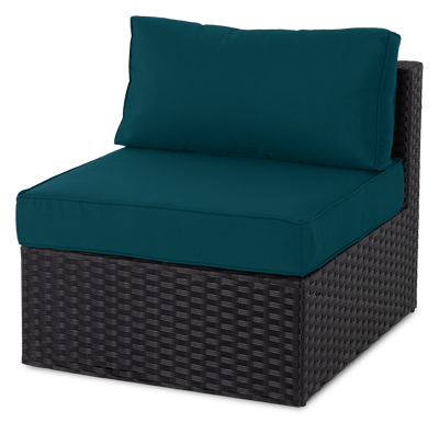 Barbados Armless Patio Chair – Blue | Fauteuil sans accoudoirs Barbados pour la terrasse - bleu