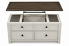 Baxter 46” Country-Style Lift-Top Coffee Table – Mocha | Table à café Baxter de 46 po de style champêtre avec dessus relevable - moka