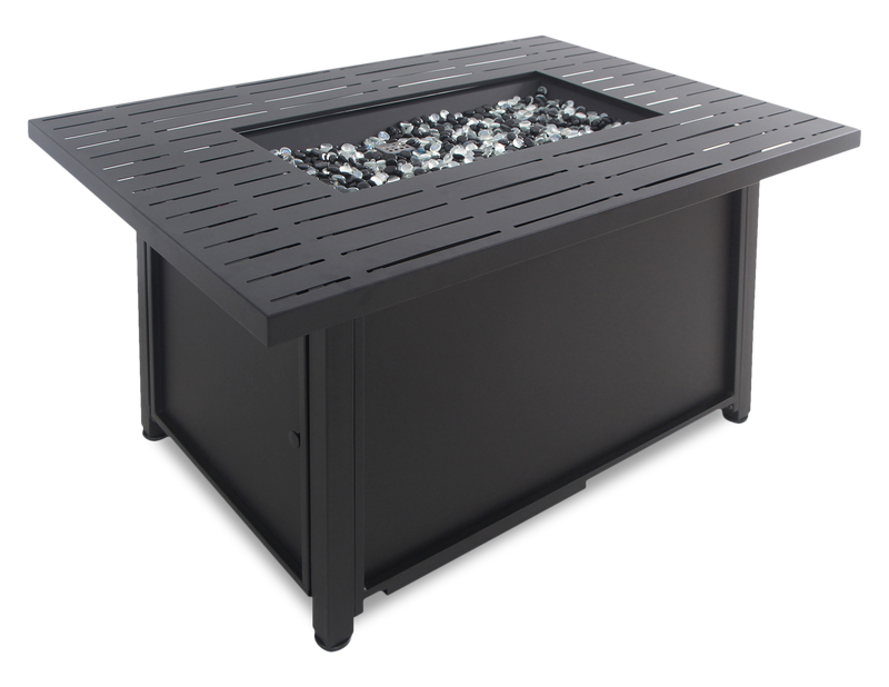 Blaze Fire Pit Table, 42\"W, 50,000 BTU, Propane/Natural Gas Convertible, Metal