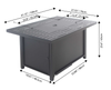 Blaze Fire Pit Table, 42"W, 50,000 BTU, Propane/Natural Gas Convertible, Metal | Foyer-table Blaze convertible au propane ou au gaz naturel de 42 po (L) et de 50 000 BTU en métal