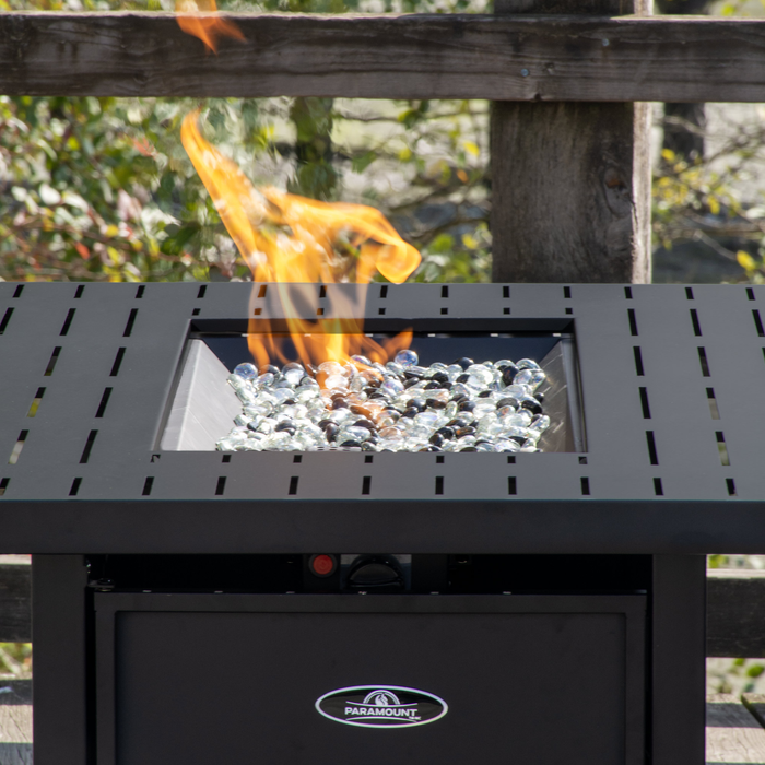 Blaze Fire Pit Table, 42\"W, 50,000 BTU, Propane/Natural Gas Convertible, Metal