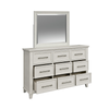 Celine Bedroom Dresser Mirror - Ivory  | Miroir de commode de chambre à coucher Celine - ivoire