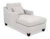 Made in Canada Sofa Lab Customizable 36" Fabric Accent Chaise with Wood Legs – Plush Oyster  | Fauteuil long d’appoint personnalisable de Sofa Lab de 36 po fabriqué au Canada en tissu avec pattes en bois - Plush Oyster